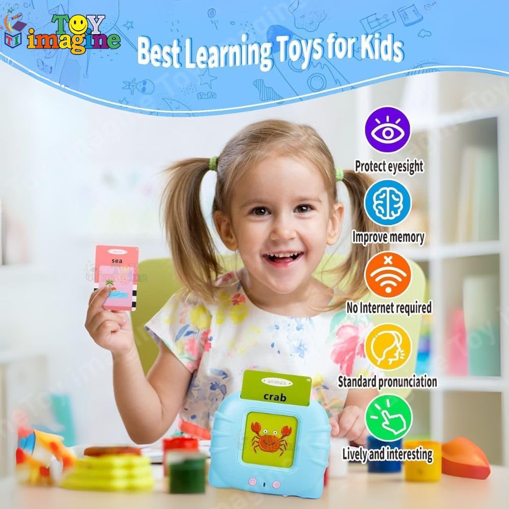 Talking Flash Cards Toy for Kids | 224-Word Learning Device for Toddlers