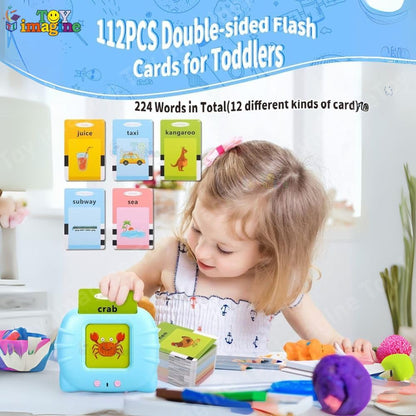 Talking Flash Cards Toy for Kids | 224-Word Learning Device for Toddlers